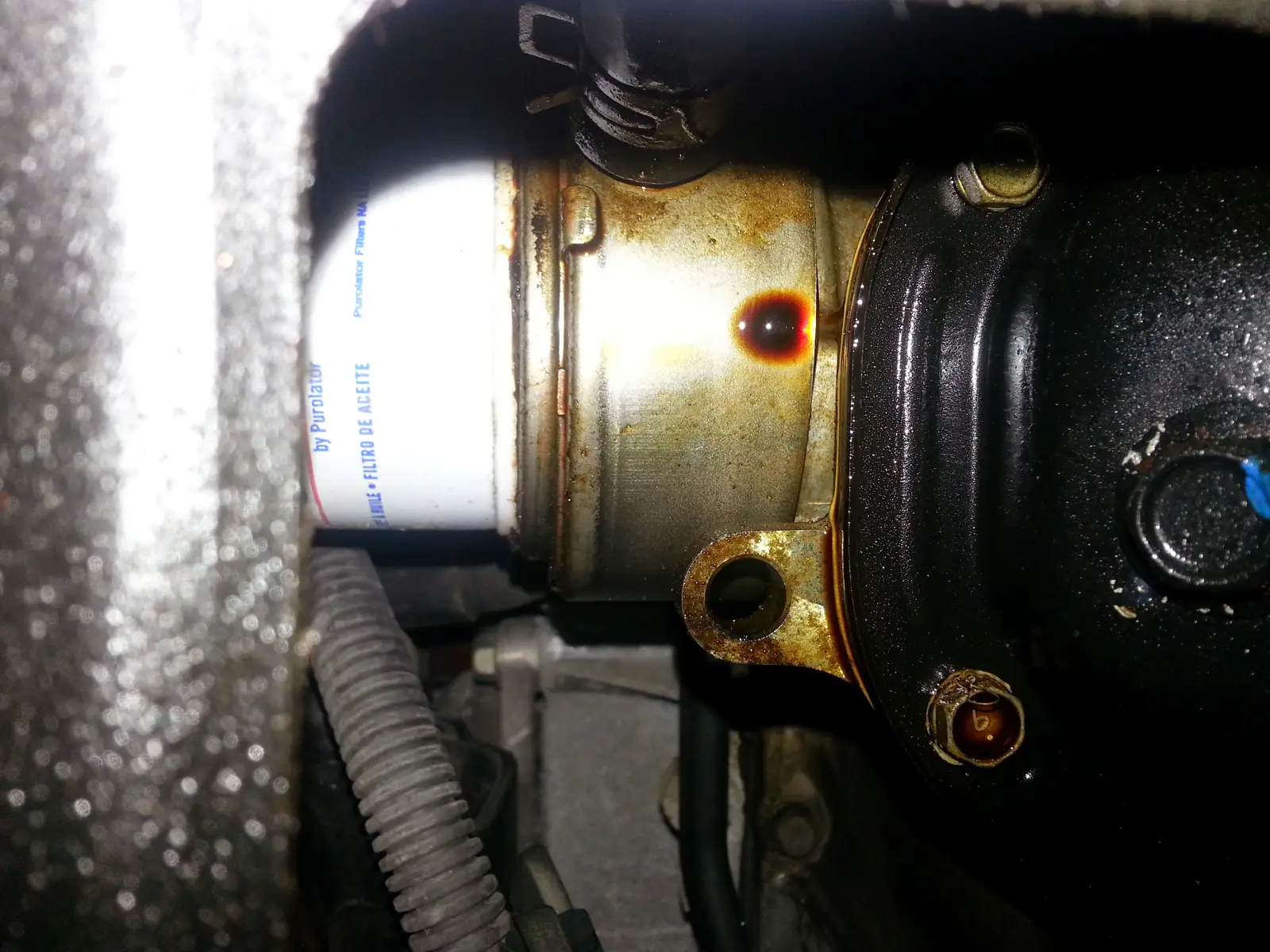 Exhaust components under a vehicle