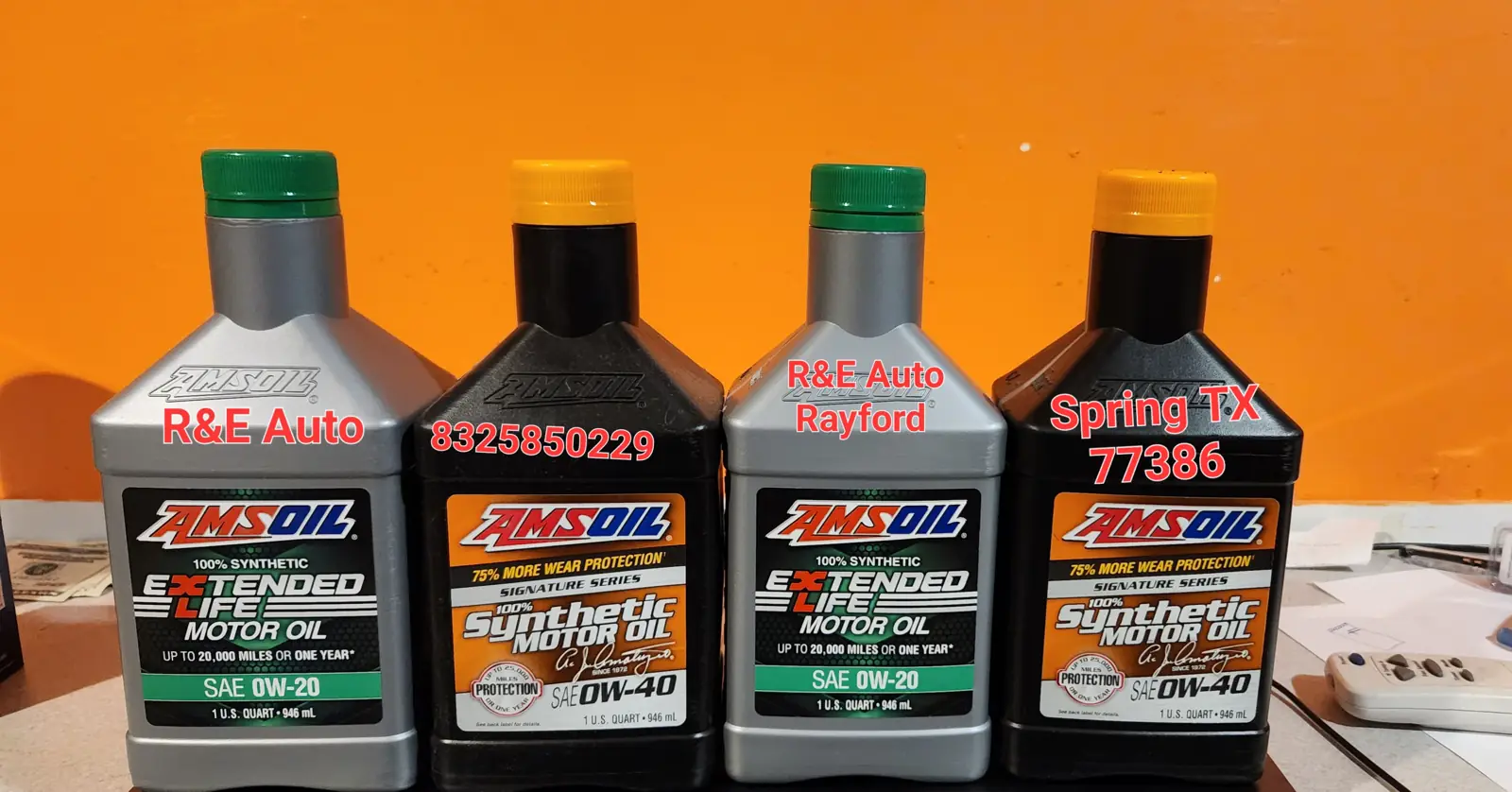 Oil change & maintenance at R&E Auto Repair in Spring, TX